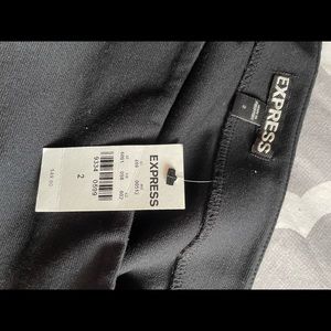 NEW WITH TAGS black Express pencil skirt with sheer stripe at bottom